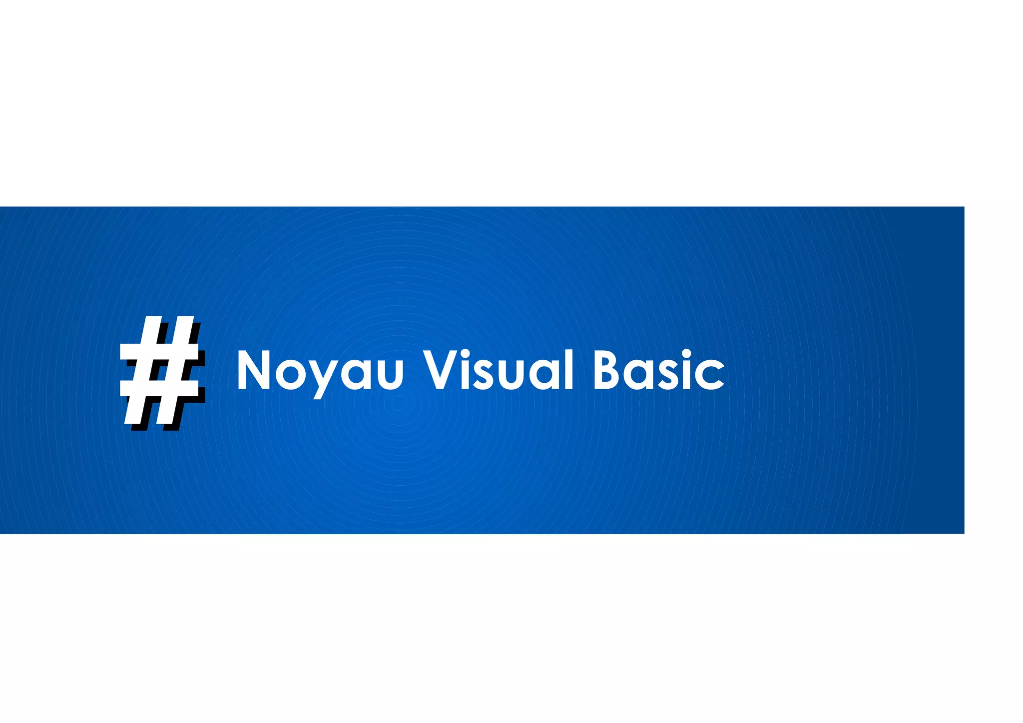 7
| Le Visual Basic |
✔Directement dérivé du BASIC
●
La partie « Visual » de Visual basic – l’éditeur de
fenêtres et les outils d’édition – rend la programmation
plus accessible
✔Contient les bases de la programmation Objet
●
Mais supporte toujours la programmation procédurale à
l'ancienne (GOTO, LABEL)
✔Nécessite un interpréteur pour être éxecuté
●
Déjà présent dans toute version de Windows > 2000
●
Mais peut être compilé en code natif depuis VB 5
 