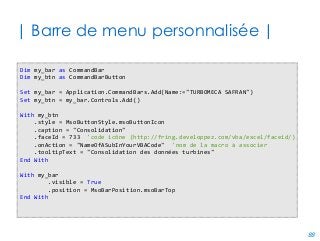 88
| Participez ! |
Vous pensez à un code
suffisamment général et
utile pour être réutilisable
par tous ?
Envoyez-le à
olivier.legoaer@univ-pau.fr
 