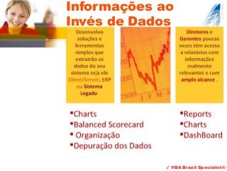 ✔ VBA Brazil Specialist®
Informações ao
Invés de Dados
 