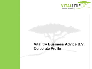 Vitalitry Business Advice B.V. Corporate Profile 