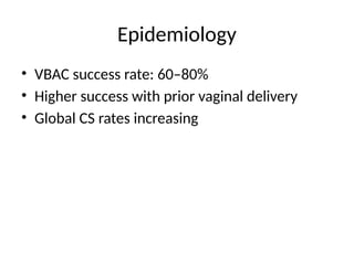 Comprehensive Guide to VBAC vs ERCS in Caesarean Sections: Maternal and ...