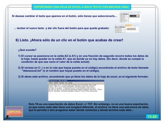 Ejercicio para aprender Macros en Excel (VBA)