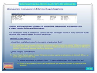 Ejercicio para aprender Macros en Excel (VBA)