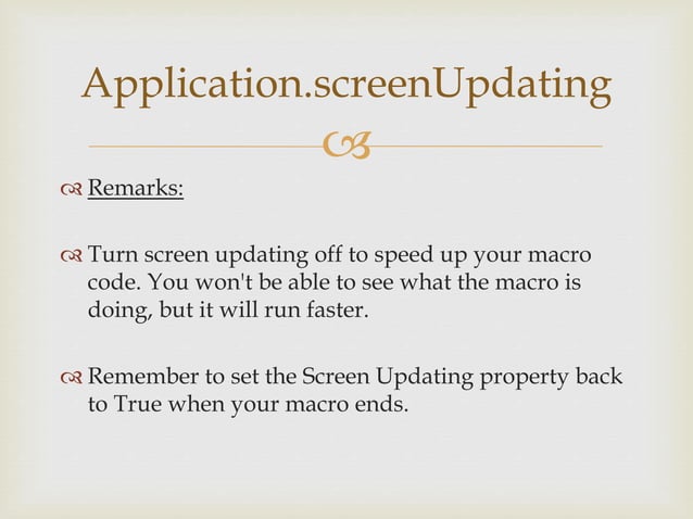 Vba introduction | PPTX