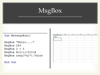Vba introduction | PPT