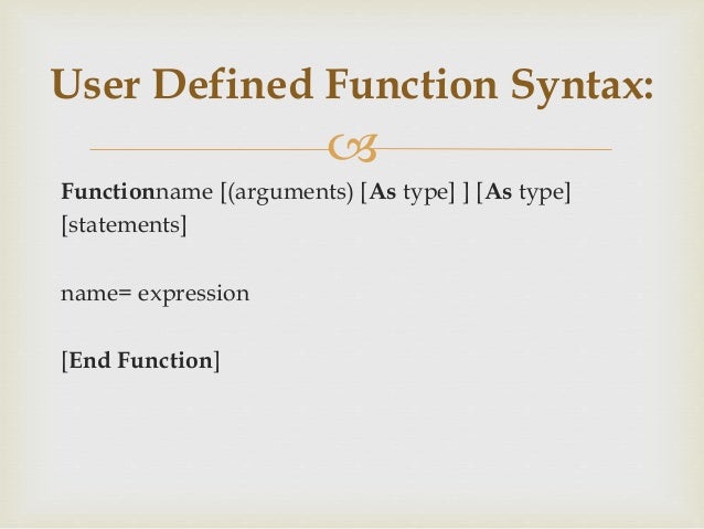 Vba introduction