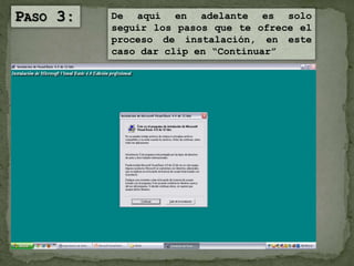tutorial de instalación de visual basic. | PPTX