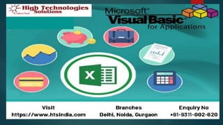 VBA Training in Delhi-Noida | PPT