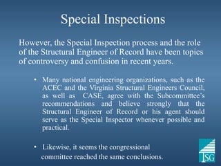 special inspection