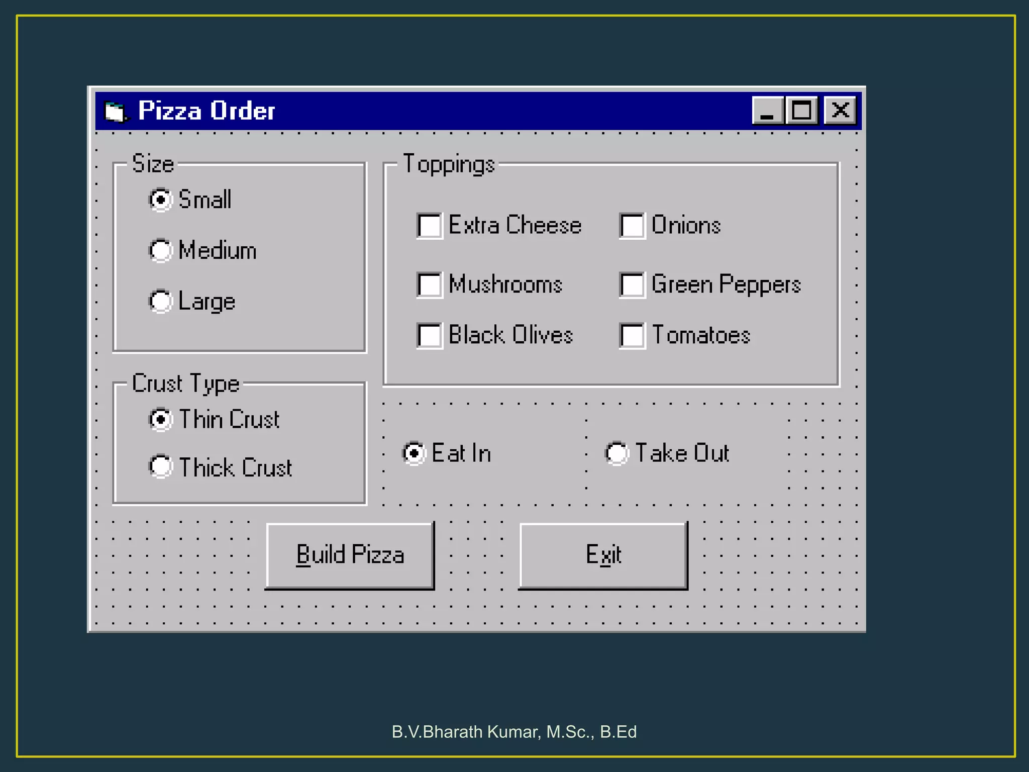 B.V.Bharath Kumar, M.Sc., B.Ed
 