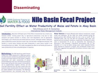 Effective communication of research for development: Experiences from NBDC and other horizons