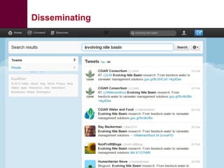 Effective communication of research for development: Experiences from NBDC and other horizons