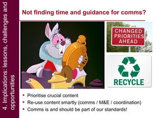 Effective communication of research for development: Experiences from NBDC and other horizons