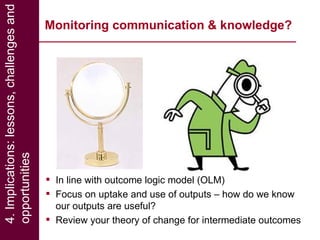 Effective communication of research for development: Experiences from NBDC and other horizons