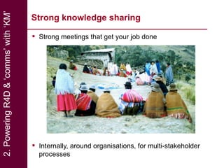 Effective communication of research for development: Experiences from NBDC and other horizons