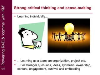 Effective communication of research for development: Experiences from NBDC and other horizons