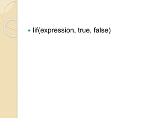 Iif(expression, true, false)
 