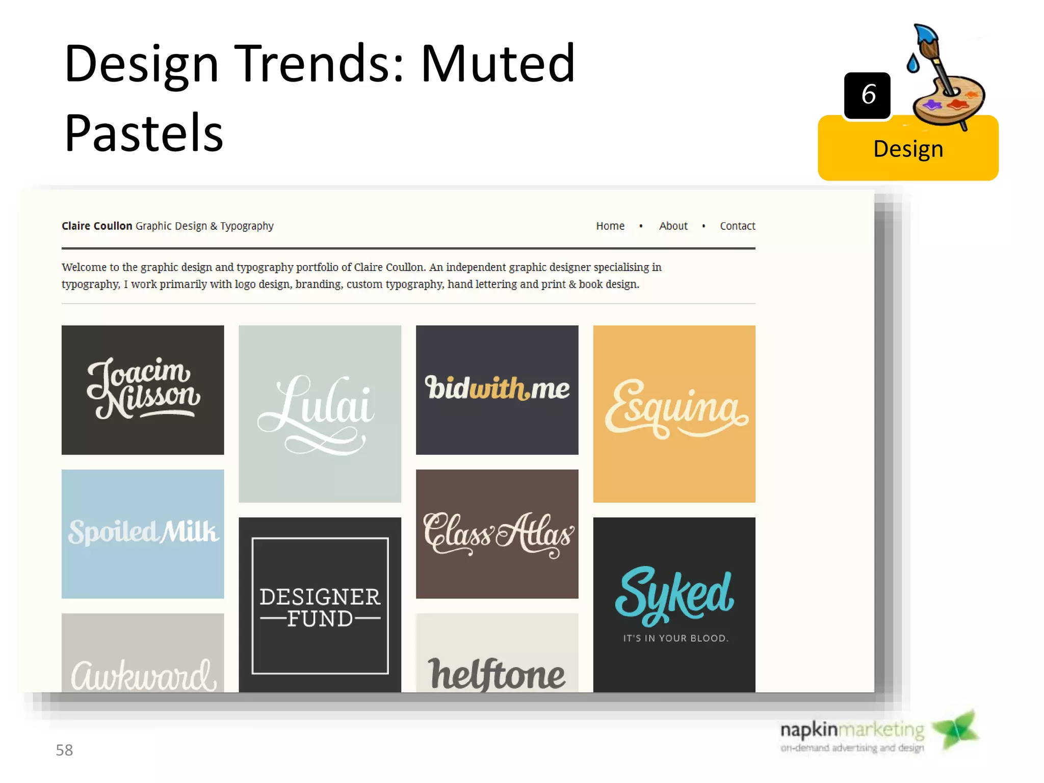 Design Trends: Flat Design
58
Design
6
 