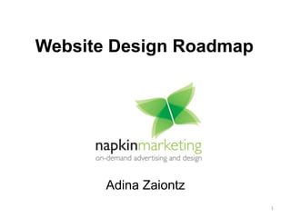 Website Design Roadmap
1
Adina Zaiontz
 