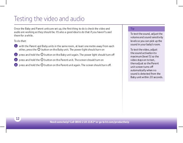bt baby monitor no sound