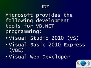 Visual Basic IDE Introduction | PDF