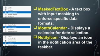 Visual Basic 2022 Toolbox: Common Controls | PPTX