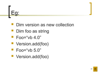 Comprehensive Guide to Visual Basic Objects and Object-Oriented ...