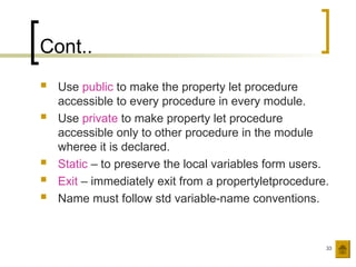 Comprehensive Guide to Visual Basic Objects and Object-Oriented ...