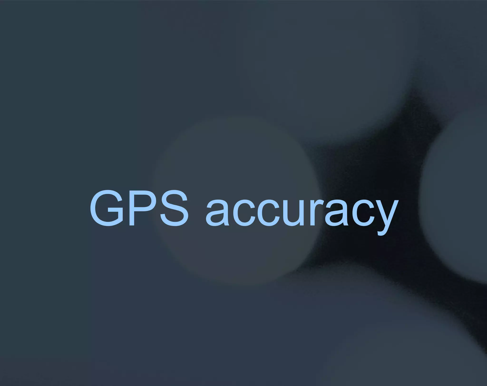 GPS accuracy 