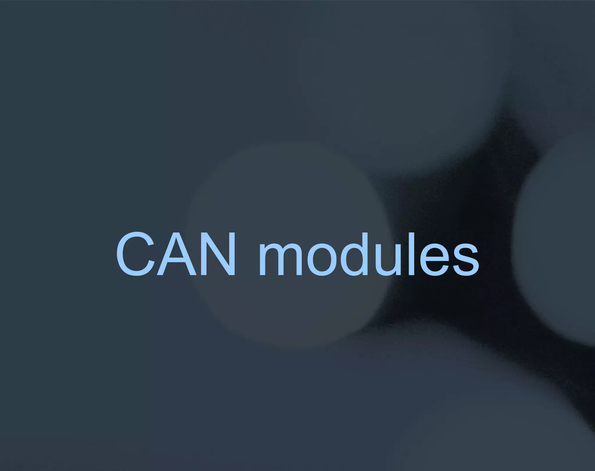 CAN modules 