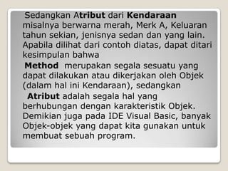 konsep pemrograman Visual Basic | PPTX