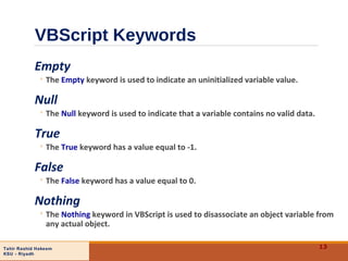 Vb script | PPT