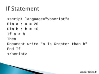 Vb script | PPT