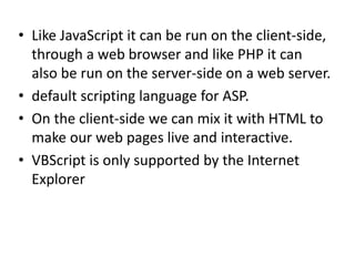 Vbscript | PPT