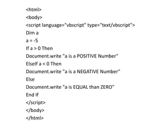 Vbscript | PPT