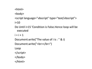 Vbscript | PPT