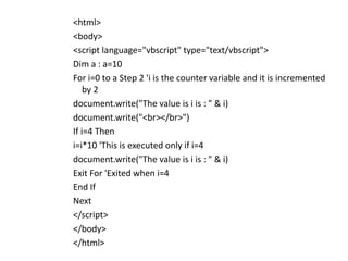 Vbscript | PPT
