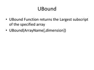 Vbscript | PPT