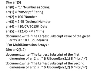 Vbscript | PPT