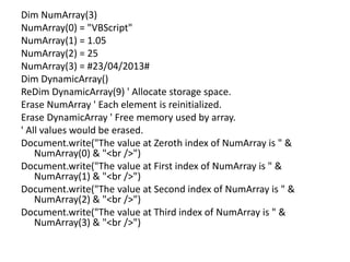 Vbscript | PPT
