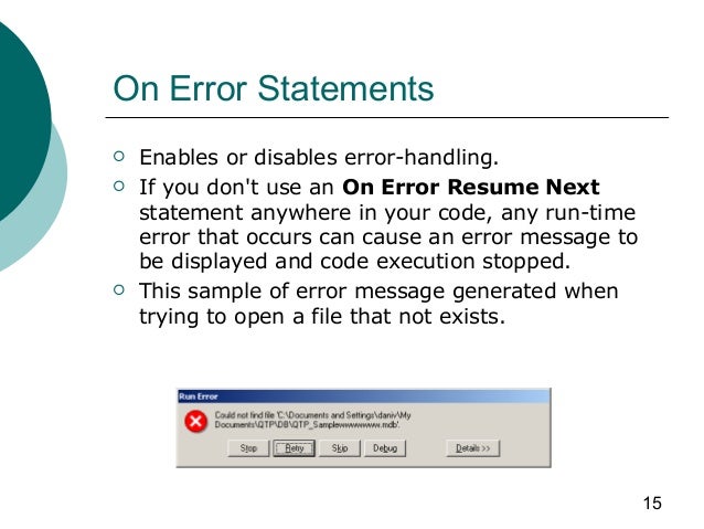 On Eror Resume Next Vbscript Function - Vbs Resume on eror resume next vbscript function vbs resume