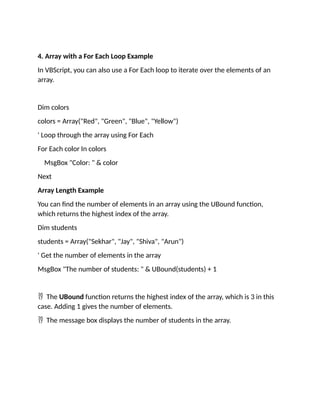 VBScript Functions procedures and arrays.docx