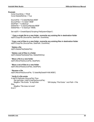 Vb script reference | PDF