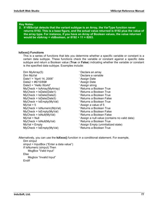 Vb script reference | PDF