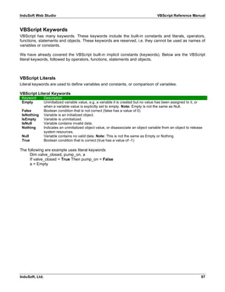 Vb script reference | PDF
