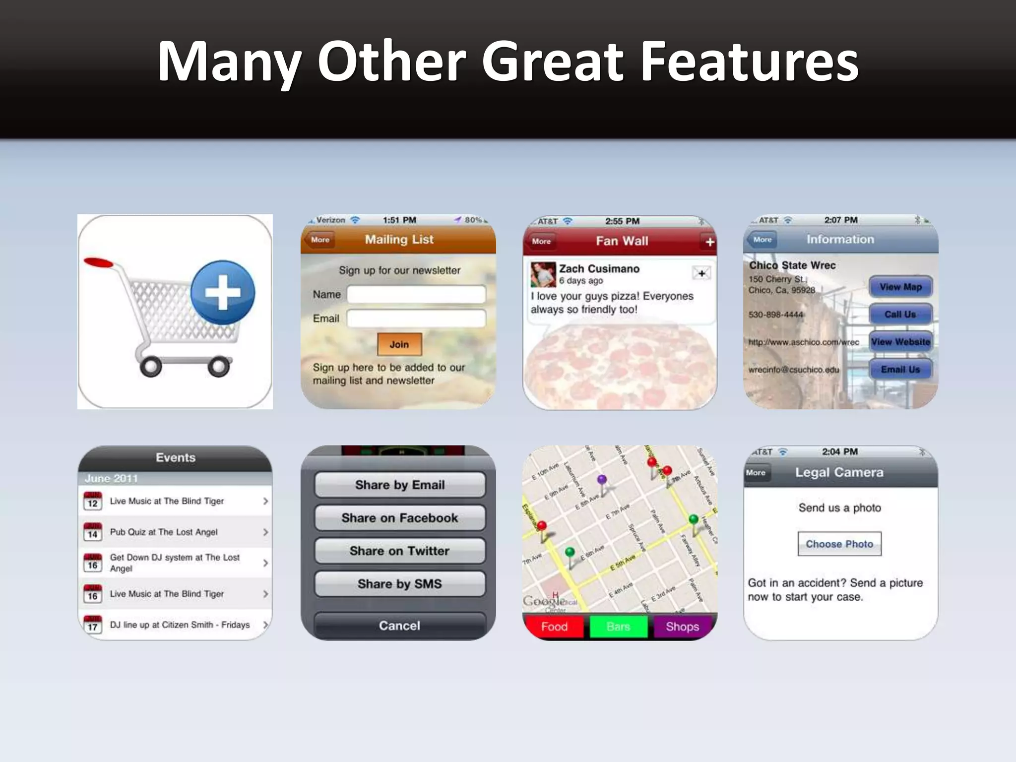 Many Other Great Features
 