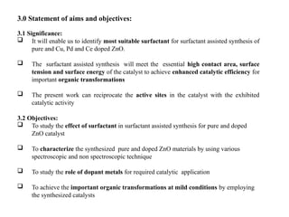 Surfactant Assisted Hydrothermal Synthesis of Pure and Metal-Doped ZnO ...