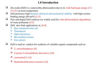 Surfactant Assisted Hydrothermal Synthesis of Pure and Metal-Doped ZnO ...