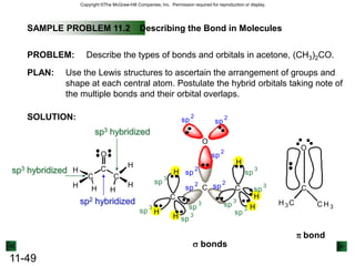 A double bond consists of one -bond and one -bond.
