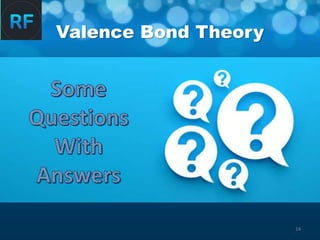 14
Valence Bond Theory
 